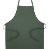 Fartuch z bawełny z recyklingu P131530D zielony