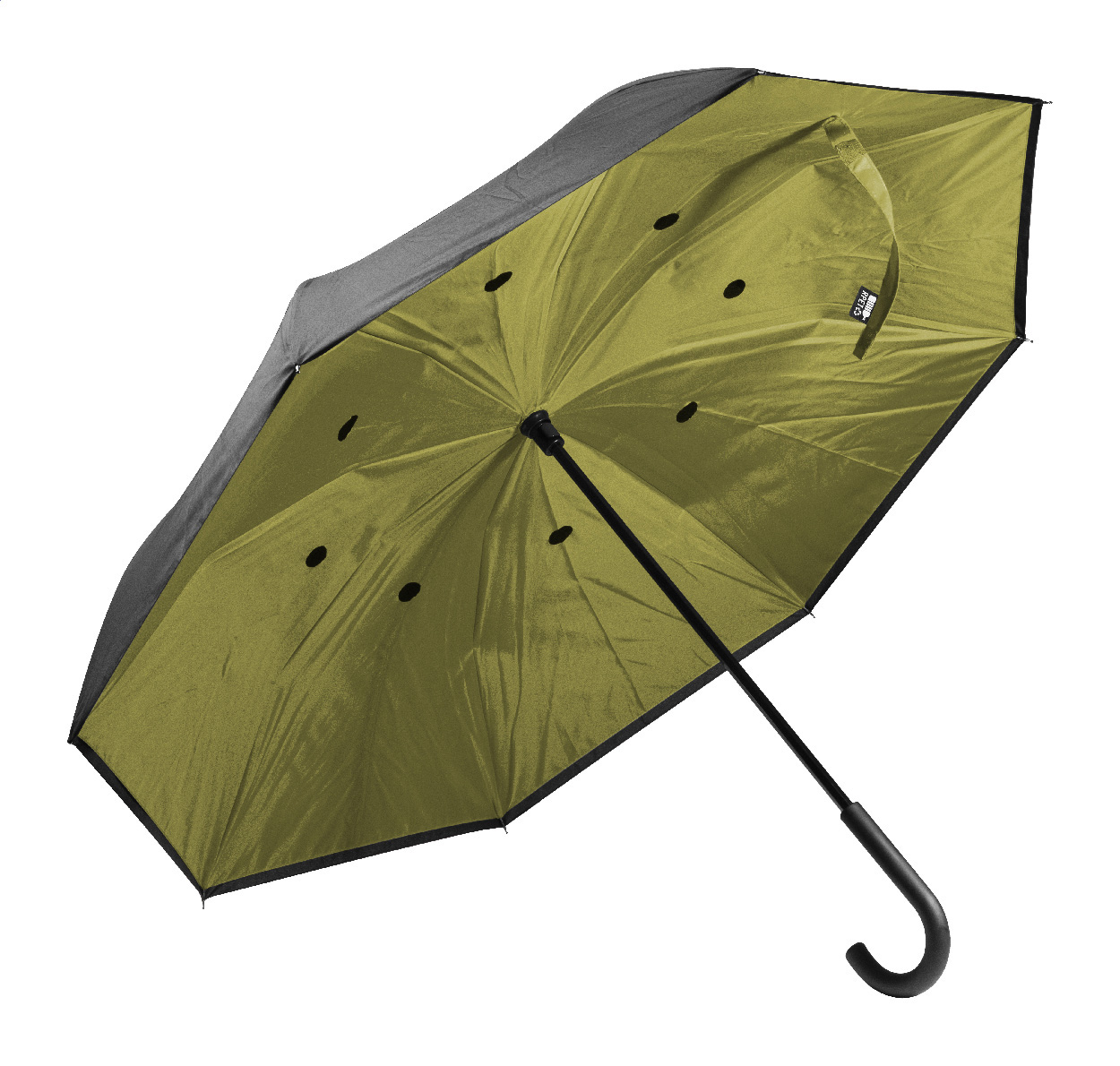 Parasol odwracalny RPET P131726D zielony