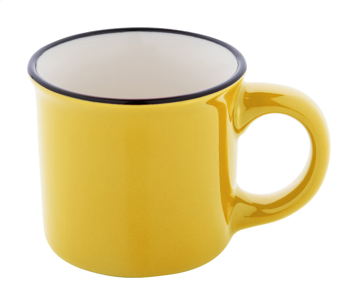 Mini kubek vintage P131923D żółty Mini kubek vintage P131923D żółty