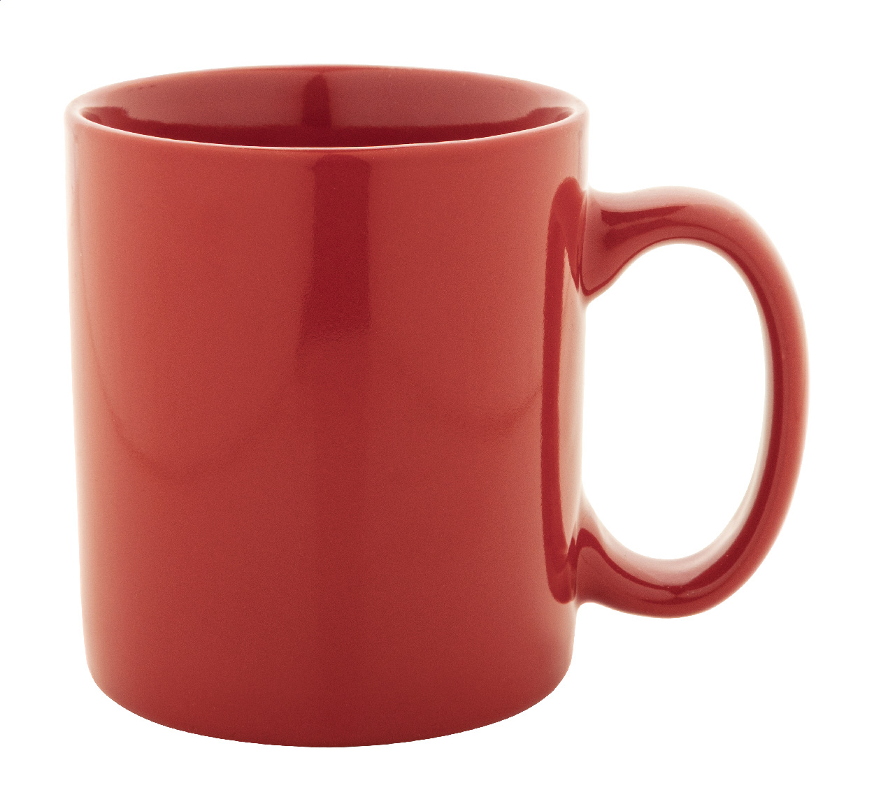 Kolorowy ceramiczny kubek P131938D czerwony