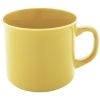 Matowy kubek vintage P131959D żółty