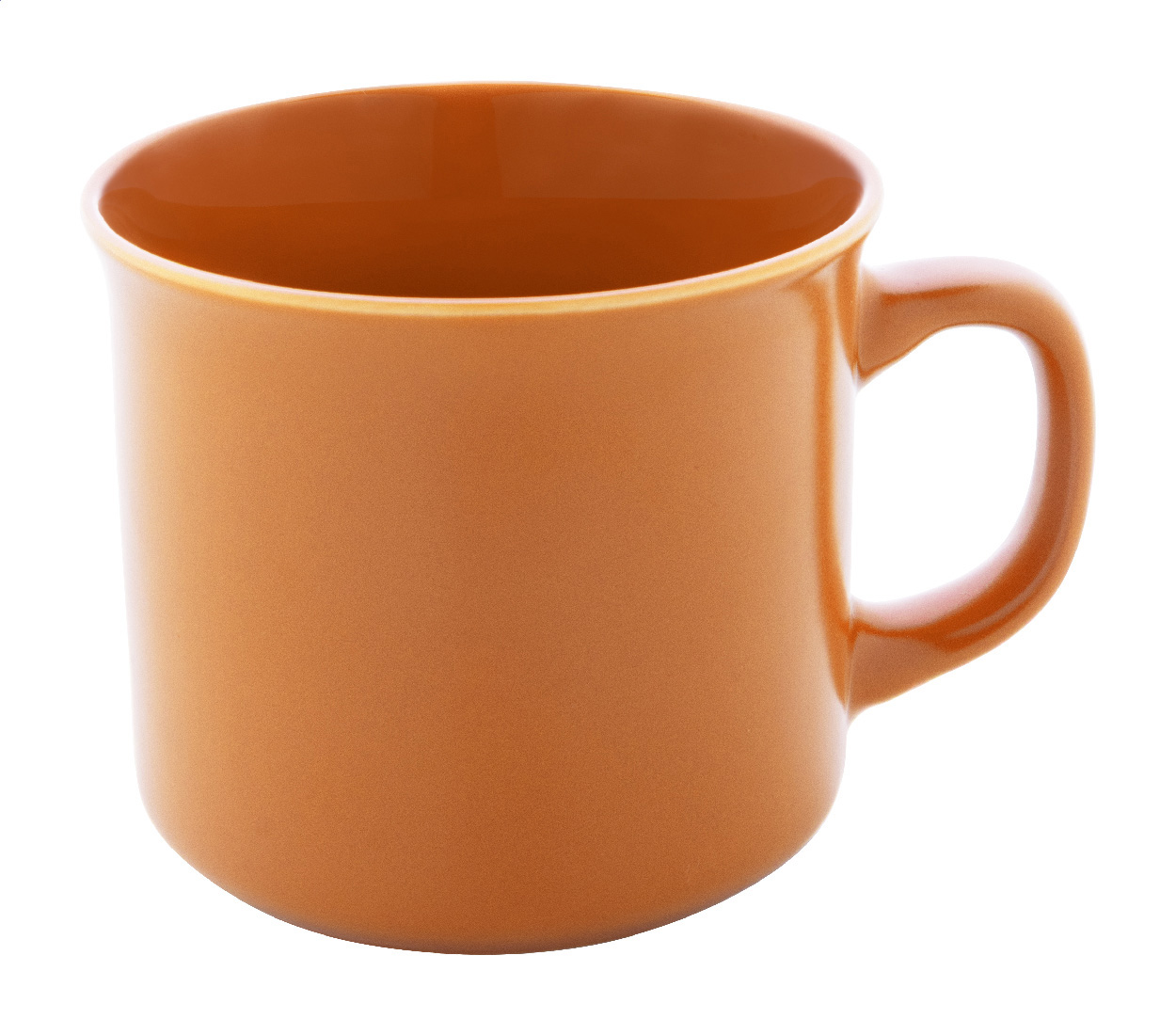 Matowy kubek vintage P131959D pomarańcz