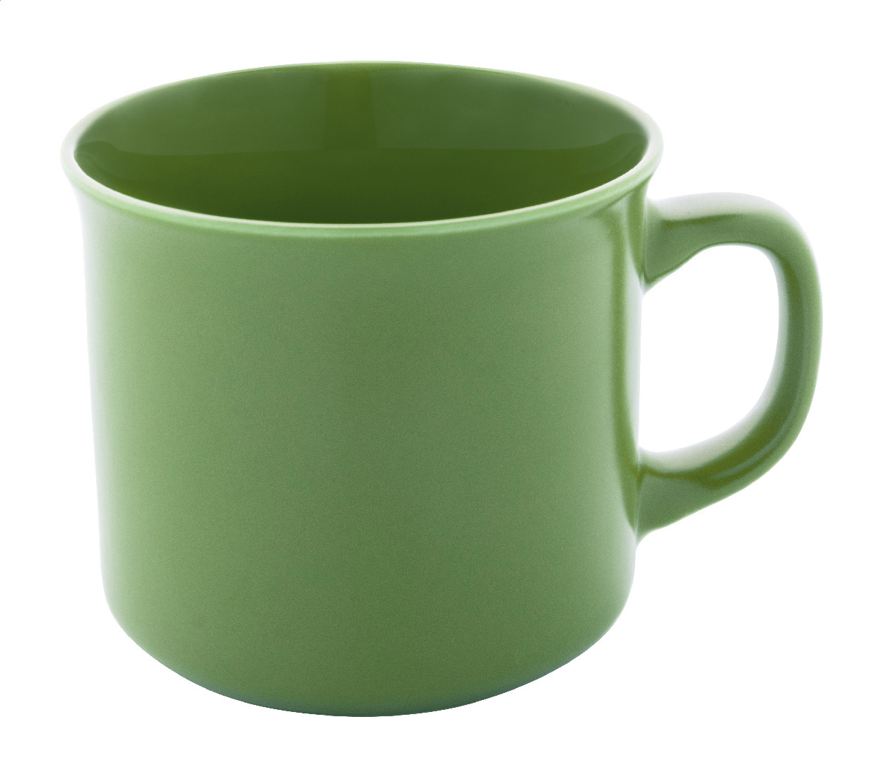 Matowy kubek vintage P131959D limonkowy