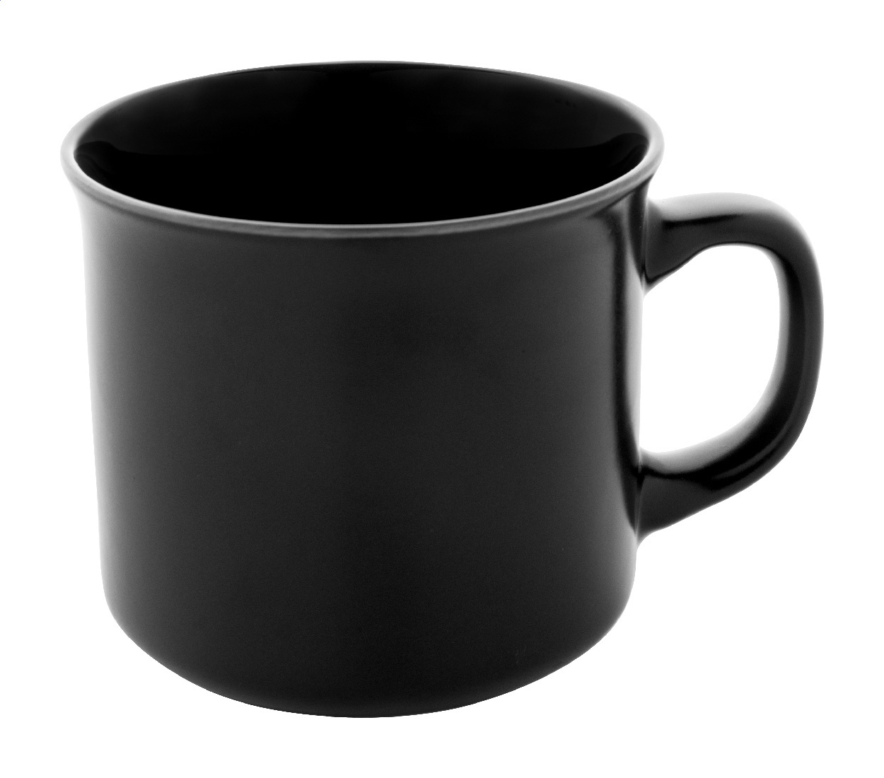 Matowy kubek vintage P131959D czarny