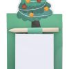 Świąteczny notatnik magnetyczny, choinka P131970D zielony