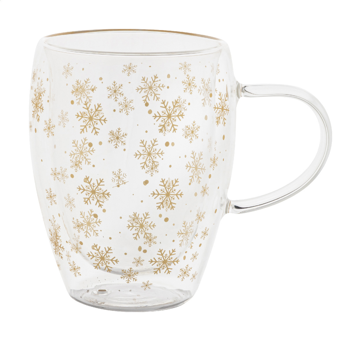 Świąteczny szklany kubek termiczny P132001D 2 Świąteczny szklany kubek termiczny P132001D