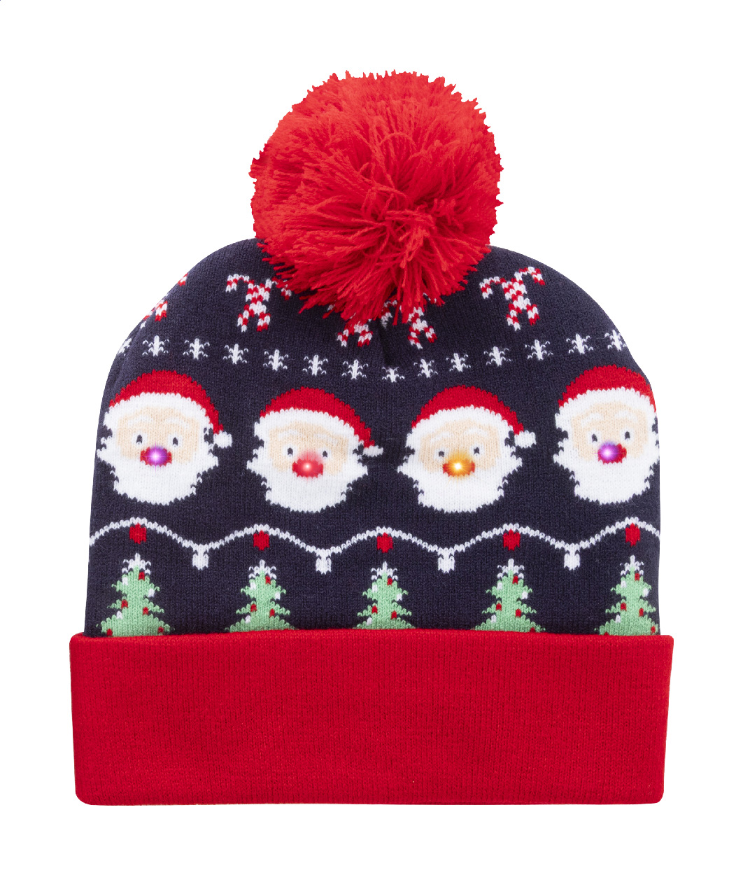 Świąteczna czapka zimowa LED, Święty Mikołaj P132010D AN-AP800175-B