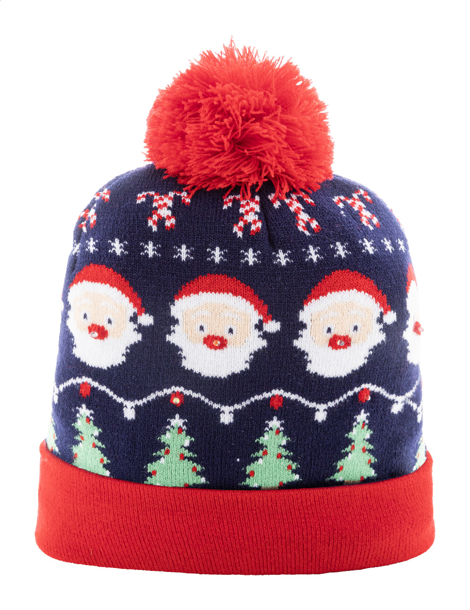 Świąteczna czapka zimowa LED, Święty Mikołaj P132010D