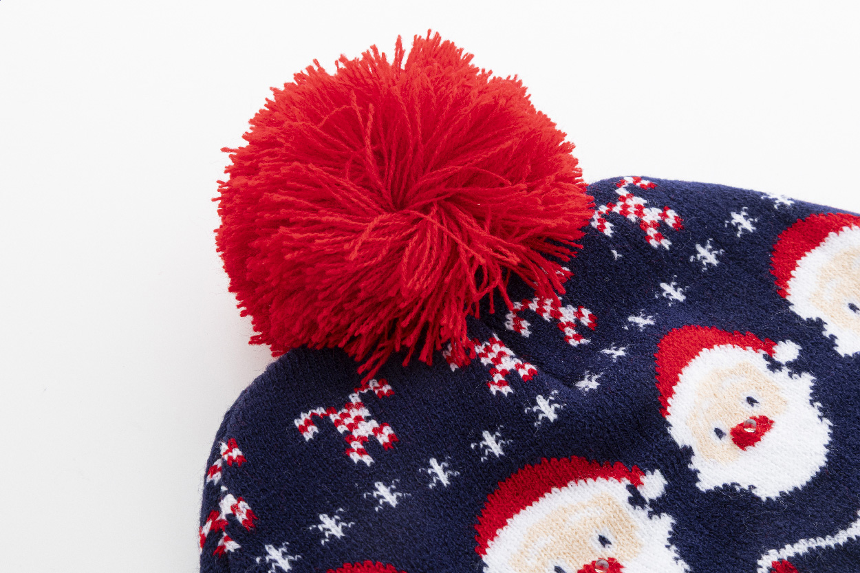 Świąteczna czapka zimowa LED, Święty Mikołaj P132010D