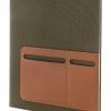 Teczka na dokumenty z płótna pochodzącego z recyklingu P131668D zielony
