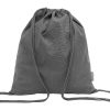 Worek ze sznurkami z bawełny z recyklingu P131325D szary