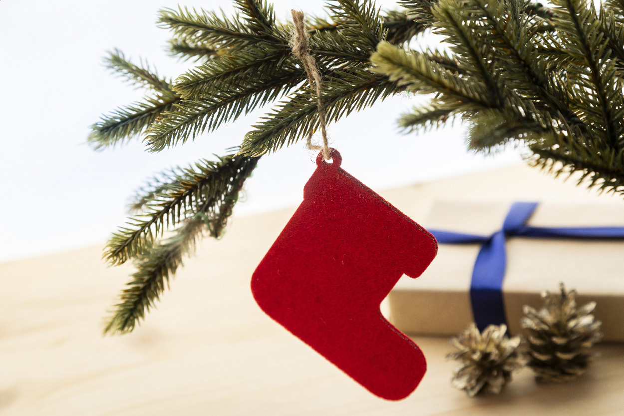 Ozdoba choinkowa RPET, choinka świąteczna P131359D