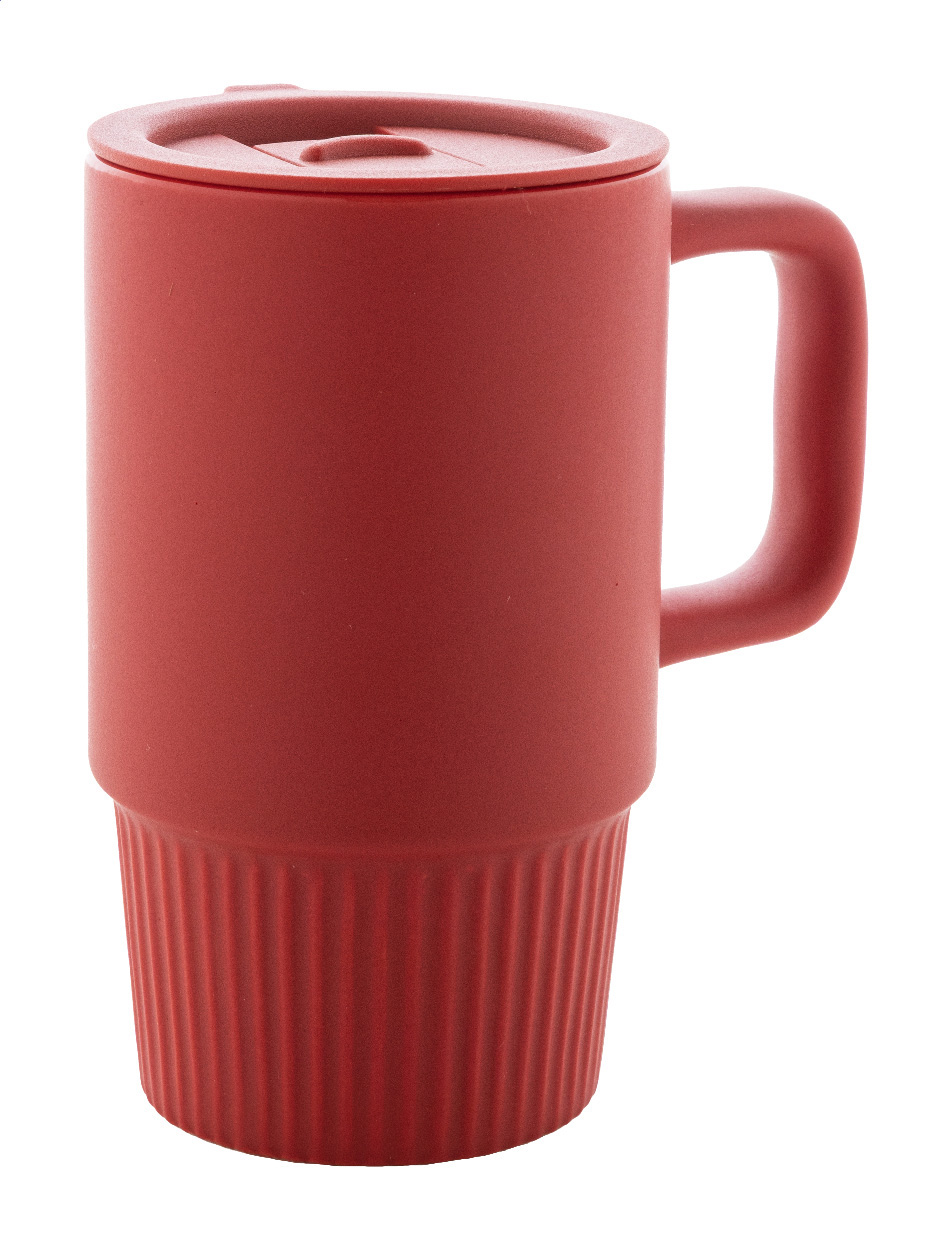 Kubek podróżny P132045D czerwony