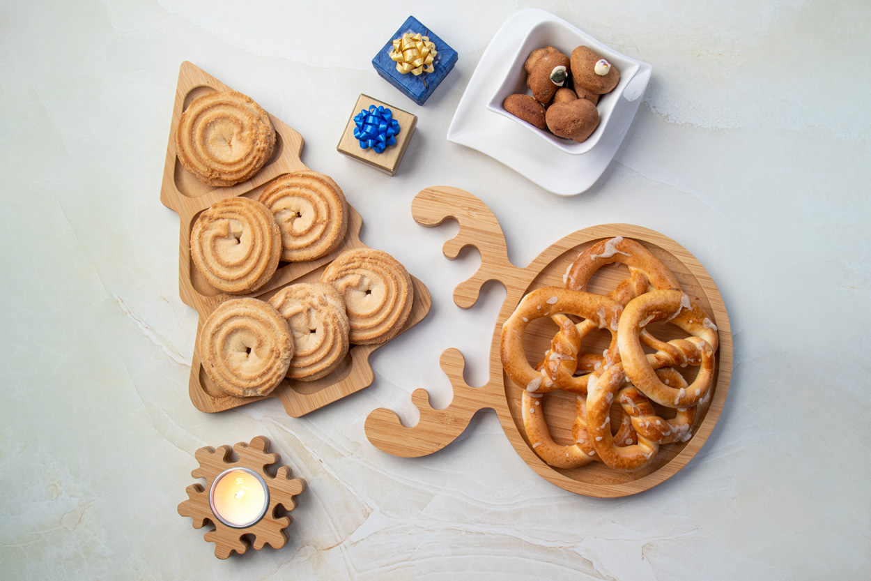 Świąteczny talerz na przekąski P131177D