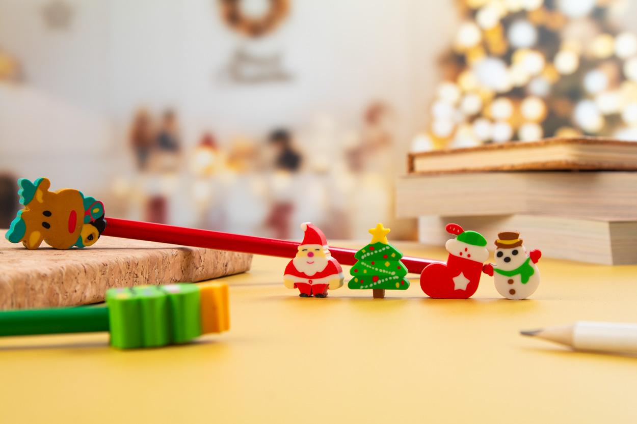 Zestaw świątecznych gumek do ścierania / gumka P131211D