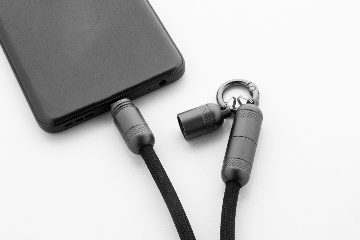 Kabel ładujący 60 W - smycz RPET P131467D 4 Kabel ładujący 60 W - smycz RPET P131467D