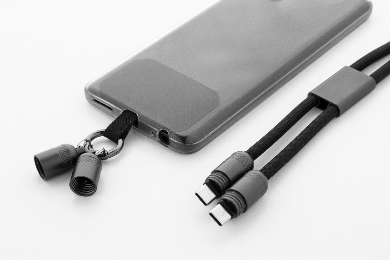 Kabel ładujący 60 W - smycz RPET P131467D 5 Kabel ładujący 60 W - smycz RPET P131467D