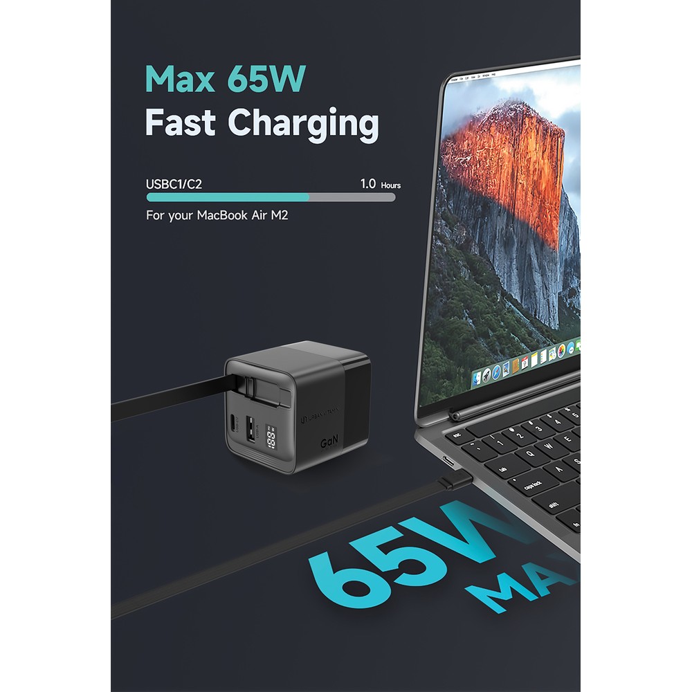 Ładowarka 65W Urban Vitamin Mendocino P130407X