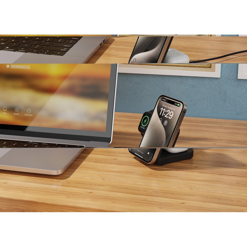 Magnetyczna ładowarka bezprzewodowa 3 w 1 Urban Vitamin P130417X