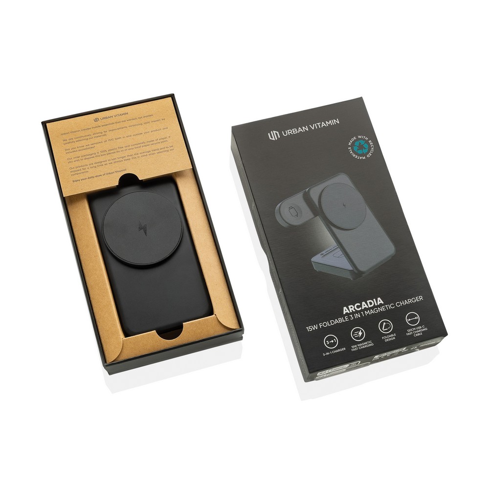 Magnetyczna ładowarka bezprzewodowa 3 w 1 Urban Vitamin P130417X