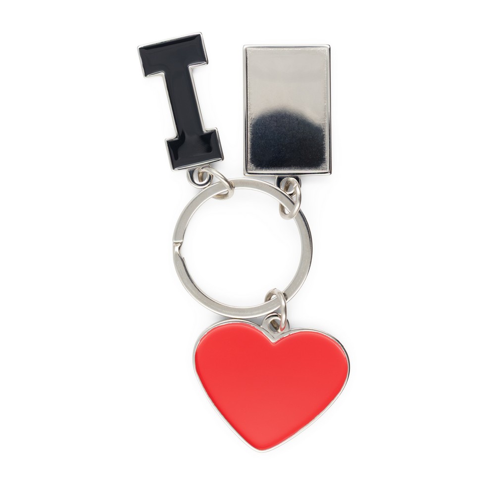 Brelok do kluczy "I love ..." z metalową plakietką | Lydus P122890X