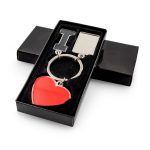 Brelok do kluczy "I love ..." z metalową plakietką | Lydus P122890X