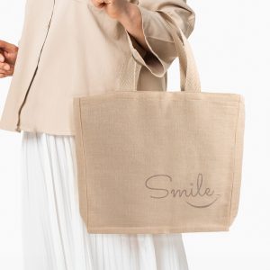 Jutowa torba z kieszenią P122378P PM-IP31118038