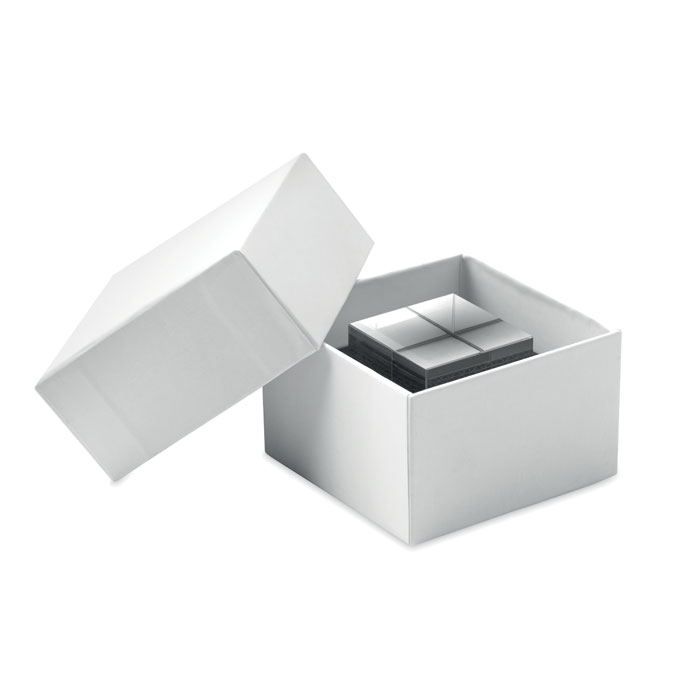 Szklana satuetka sześcian P122604O