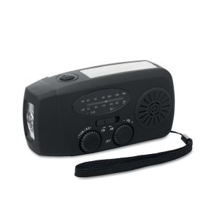 Przenośne radio z latarką LED P122814O MI-MO2746-W