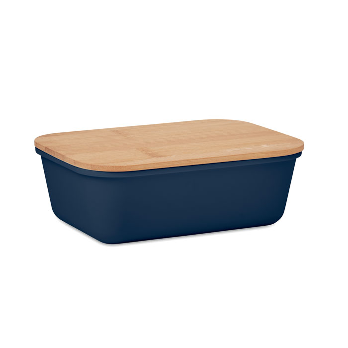 Lunchbox z bambusową pokrywką P017633O francuski granat