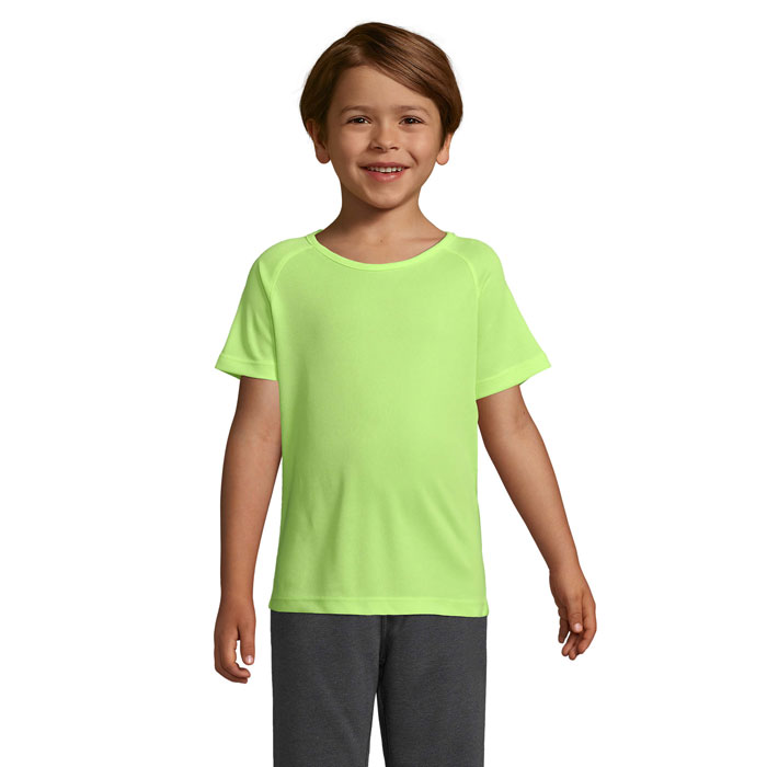 SPORTY Dziecięcy T-Shirt P123660O neon yellow