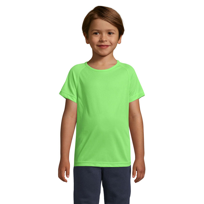 SPORTY Dziecięcy T-Shirt P123660O neon green