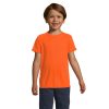 SPORTY Dziecięcy T-Shirt P123660O neonowy pomarańczowy