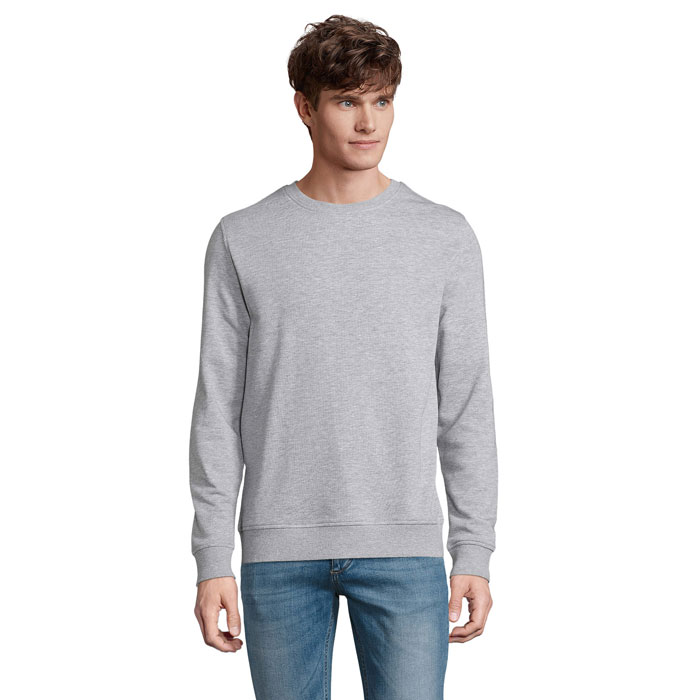 KOMET SWEATER 280g     P125132O szary melanż