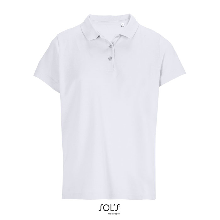 PULSE WOMEN POLO P127205O bialy