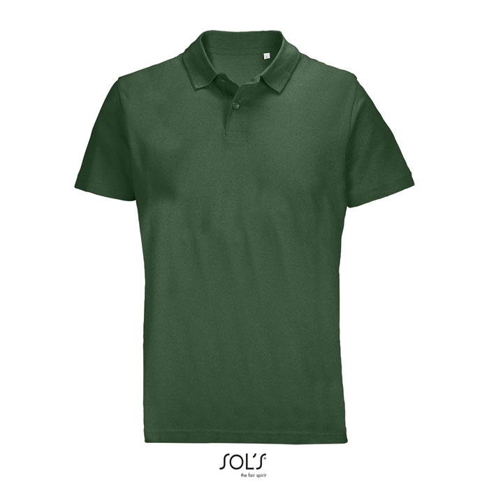 PULSE UNISEX POLO P127328O ciemno / zielony