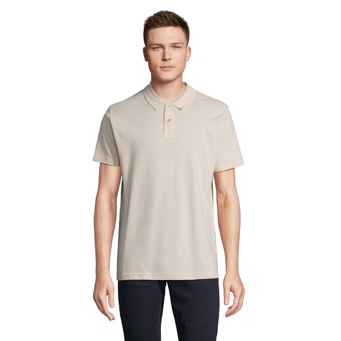 PULSE UNISEX POLO P127328O linen twin