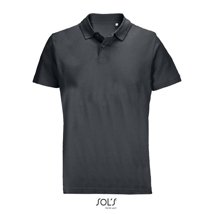 PULSE UNISEX POLO P127328O mysi szary