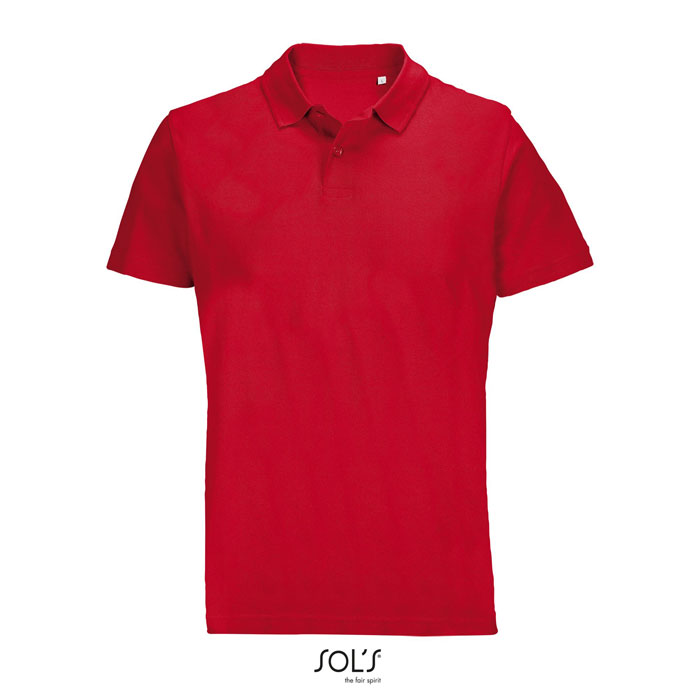 PULSE UNISEX POLO P127328O czerwony