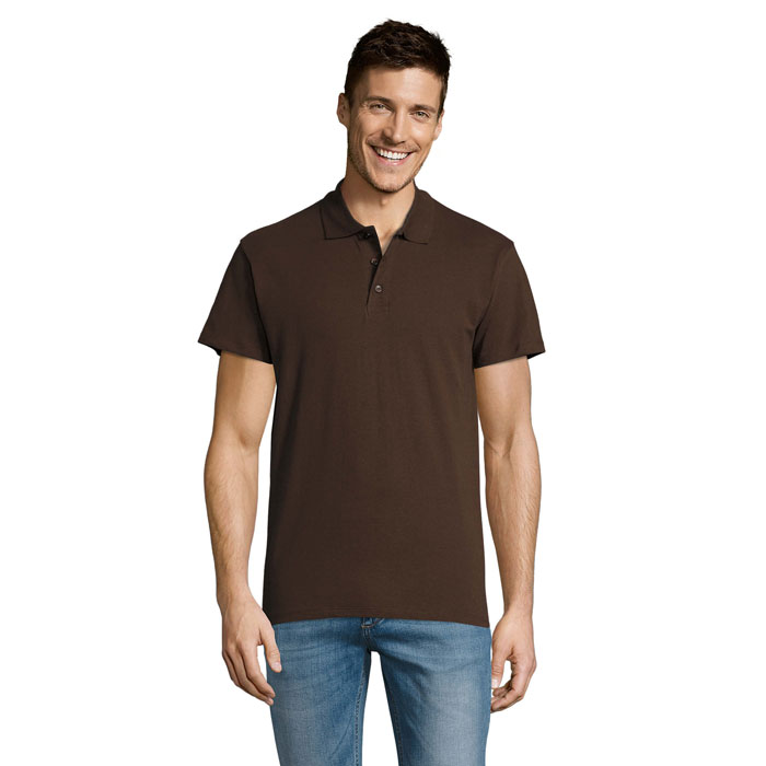 SUMMER II MEN polo 170g P127681O chocolate