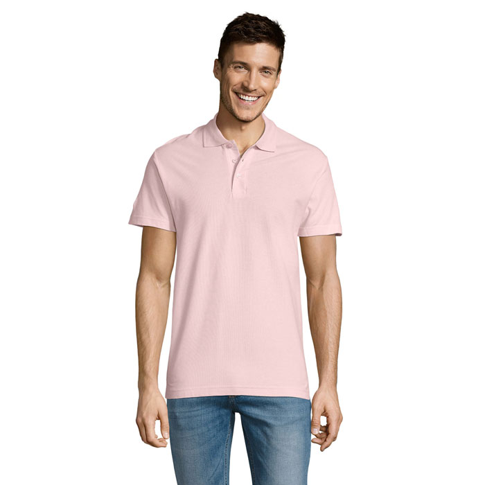 SUMMER II MEN polo 170g P127681O różowy