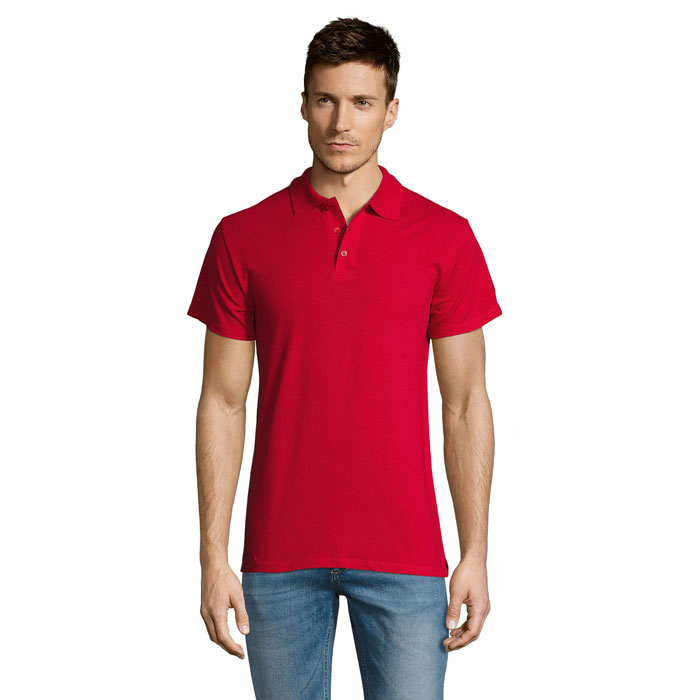 SUMMER II MEN polo 170g P127681O czerwony