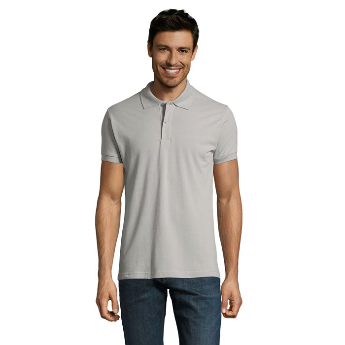PERFECT MEN Polo 180g P127843O pure grey