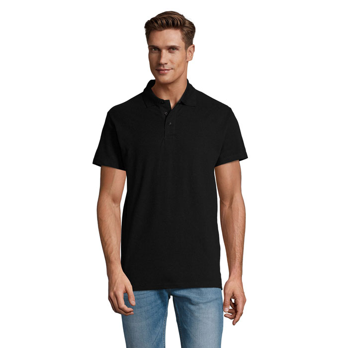 SPRING II MEN Polo 210g P128059O czarny / czarny opal