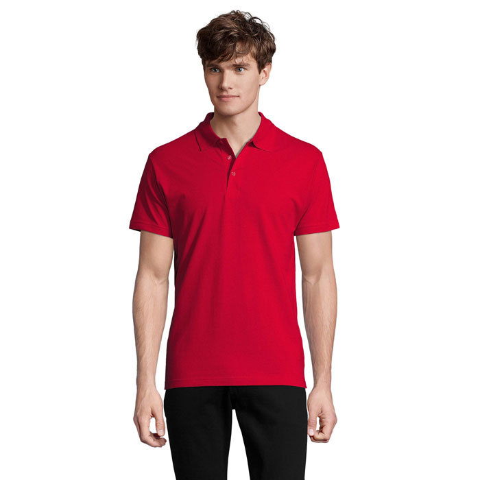 SPRING II MEN Polo 210g P128059O czerwony