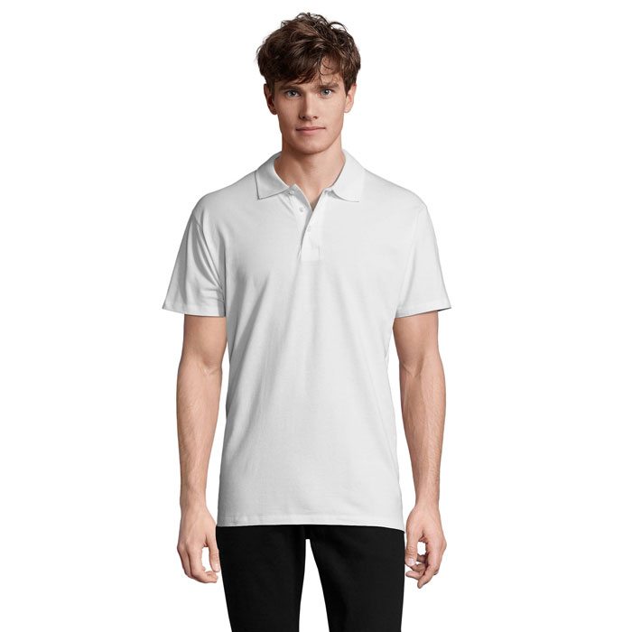 SPRING II MEN Polo 210g P128059O bialy