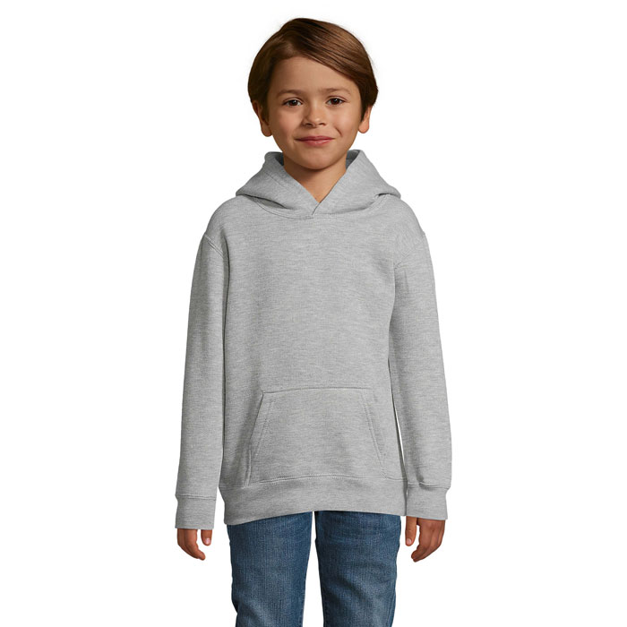 Bluza z kapturem SLAM KIDS P129716O szary melanż