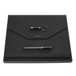 Zestaw upominkowy Hugo Boss teczka, brelok i pióro wieczne - HAK443D + HDF414A + HST4962D P092985P