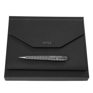 Zestaw upominkowy Hugo Boss teczka i długopis - HDM414A + HSH4984D P092976P PM-HPBM498D