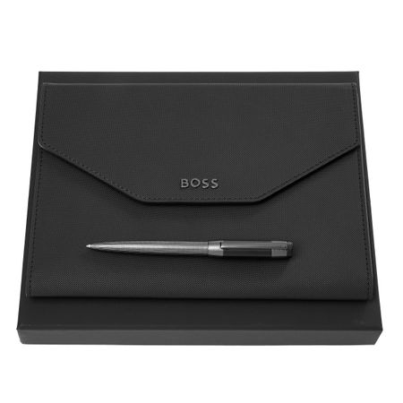 Zestaw upominkowy Hugo Boss teczka i długopis - HDM414A + HST4964D P092975P PM-HPBM414A